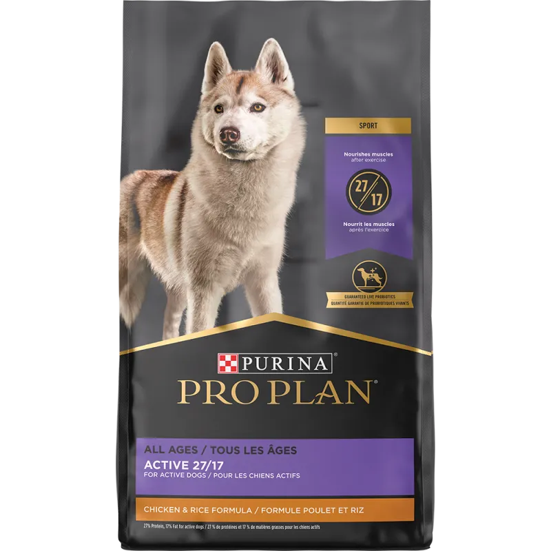 Fórmula Pro Plan Sport 27/17 de pollo y arroz para perros activos de todas las edades