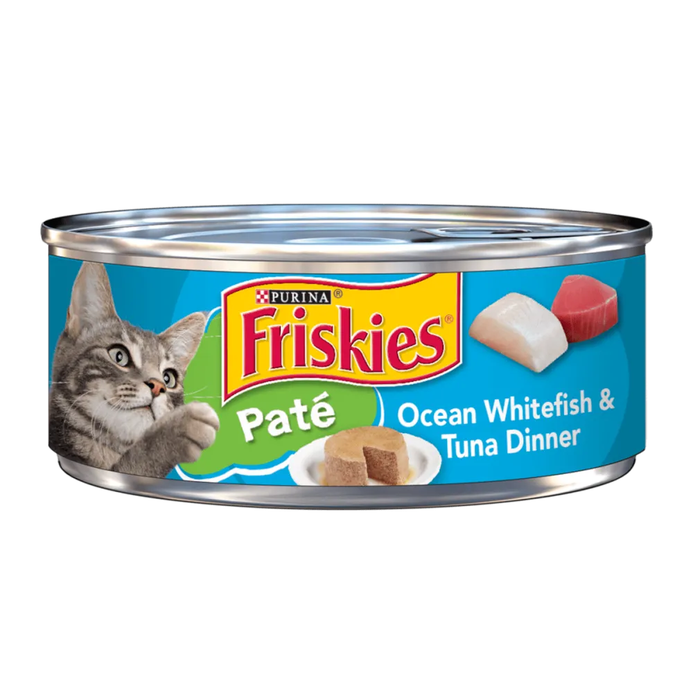 Friskies Paté Ocean Whitefish & Tuna Dinner Wet Cat Food