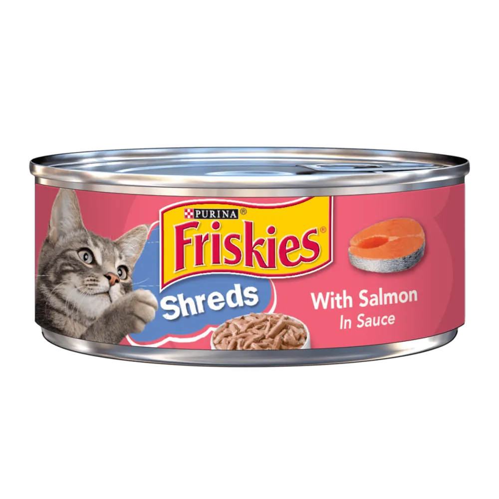 Friskies Shreds With Salmon In Sauce Wet Cat Food