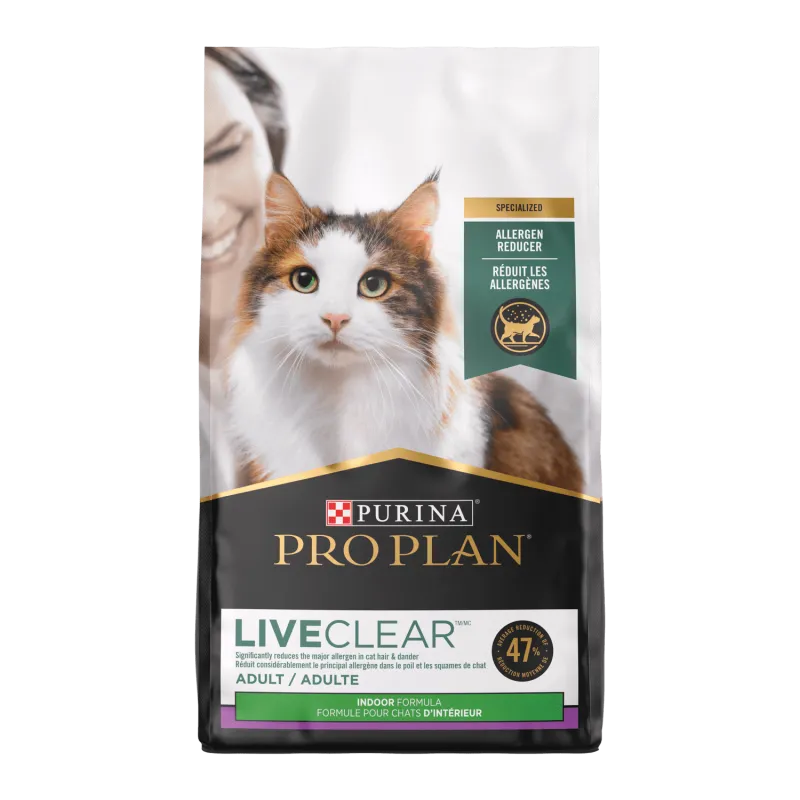 Alimento para gatos adultos domésticos de pavo y arroz que reduce al�érgenos Pro Plan LiveClear