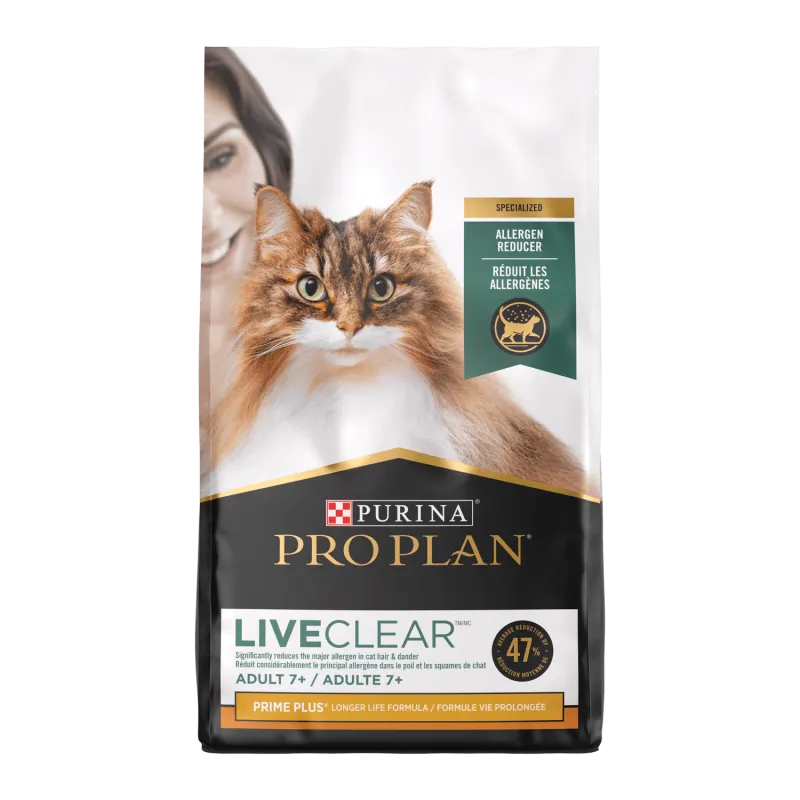 Pro Plan LiveClear Adult 7+ Senior Prime Plus Chicken & Rice Allergen Reducing Dry Cat Food