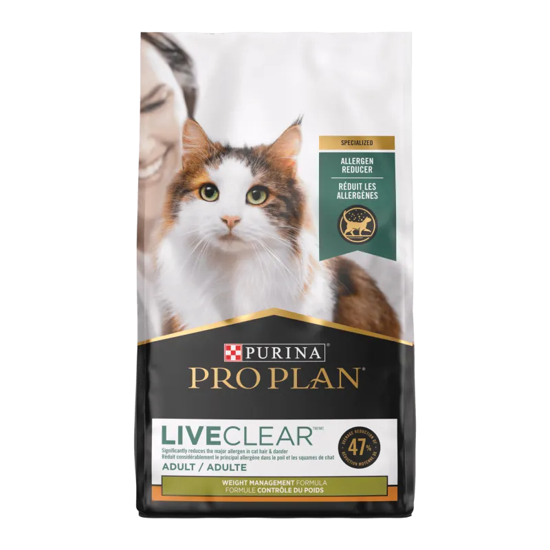 Pro Plan LiveClear Adult Weight Management Chicken & Rice Allergen Reducing Cat Food