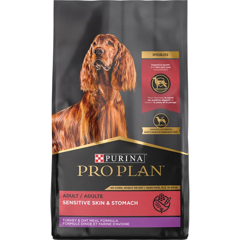 Pro Plan Sensitive Skin & Stomach Turkey & Oatmeal Dry Dog Food