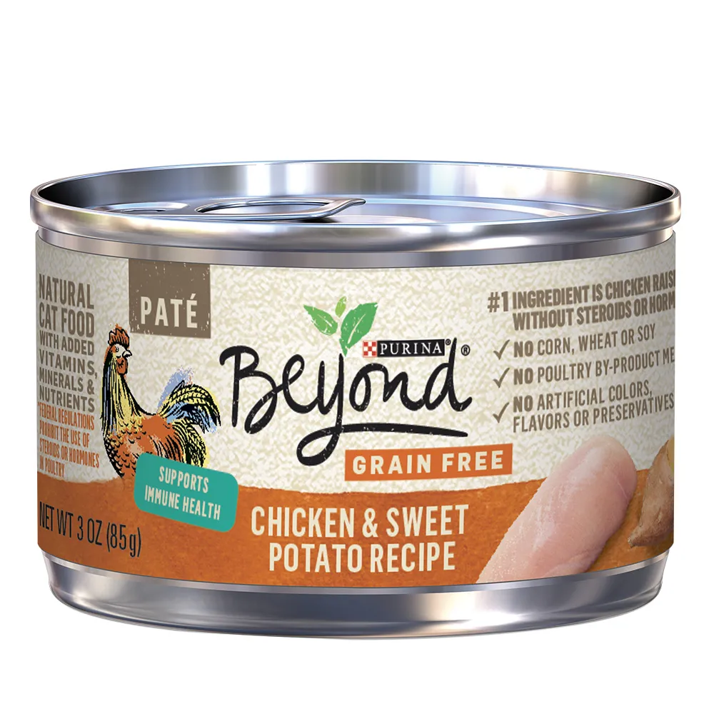Beyond Grain Free Chicken & Sweet Potato Recipe Paté Wet Cat Food