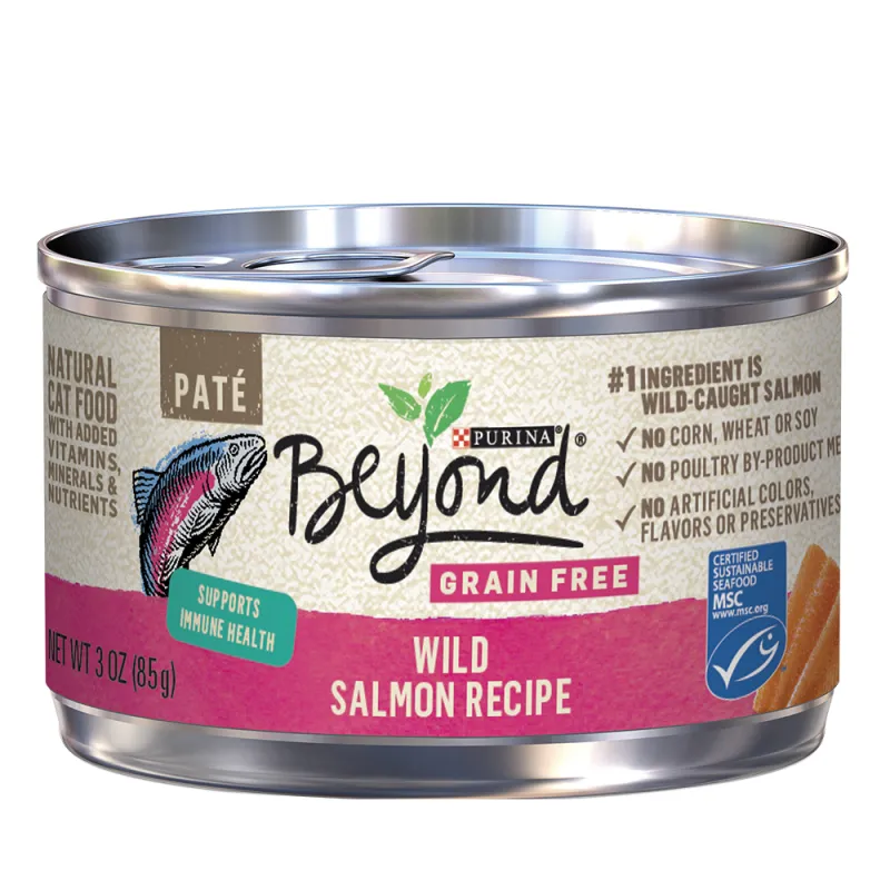 Beyond Grain Free Wild Salmon Recipe Paté Wet Cat Food