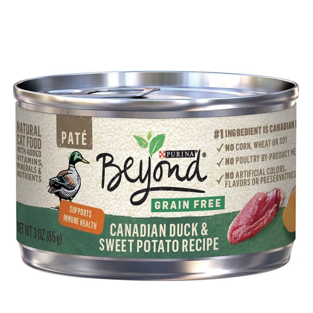 Beyond Grain Free Canadian Duck & Sweet Potato Recipe Paté Wet Cat Food