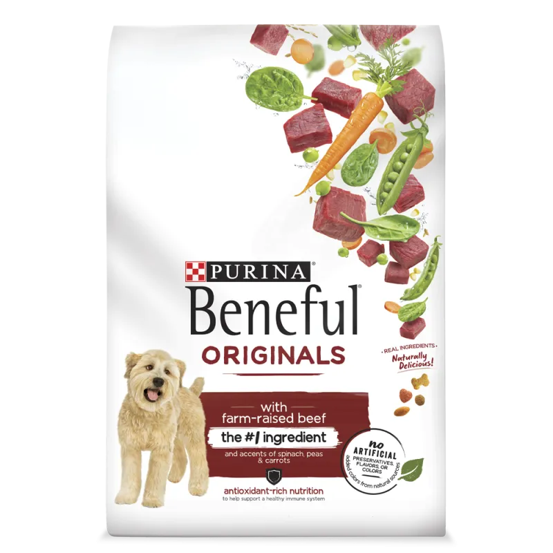 Alimento seco para perros Beneful Originals con carne de res de granja