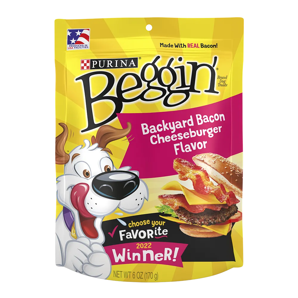 Beggin' Backyard Bacon Cheeseburger Flavor Dog Treats