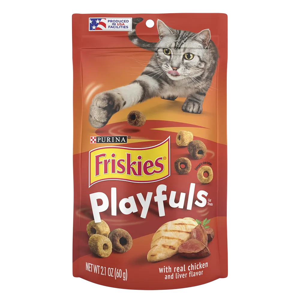 Friskies Playfuls With Real Chicken and Liver Flavor Cat Treats