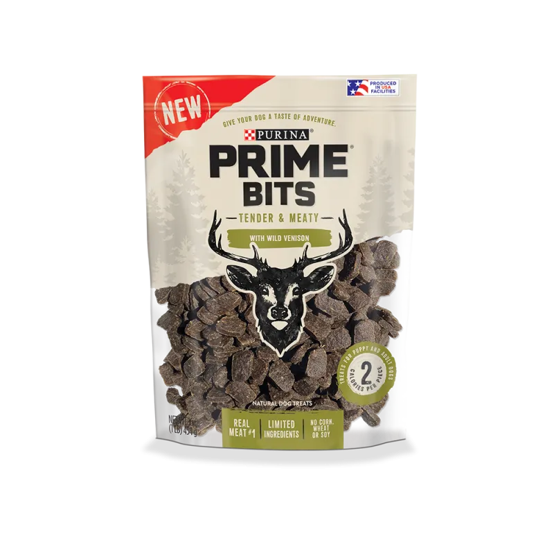 Prime Bits Meaty Treats With Real Venison Natural Dog Treats