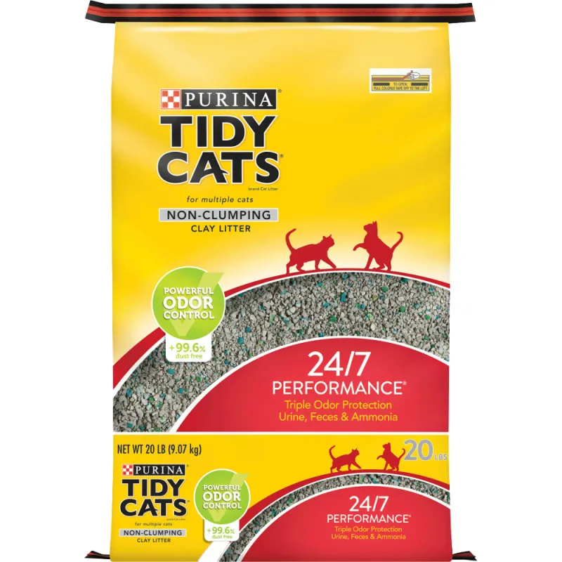 Arena no aglomerante para gatos Tidy Cats® 24/7 Performance®