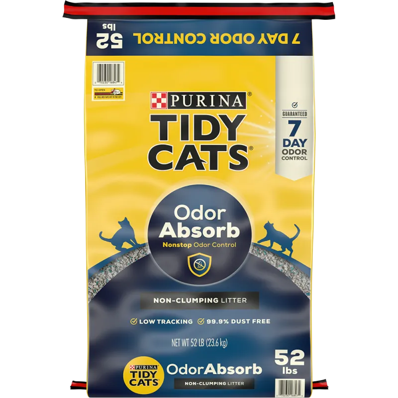 Arena no aglomerante con absorción de olores para gatos Tidy Cats®