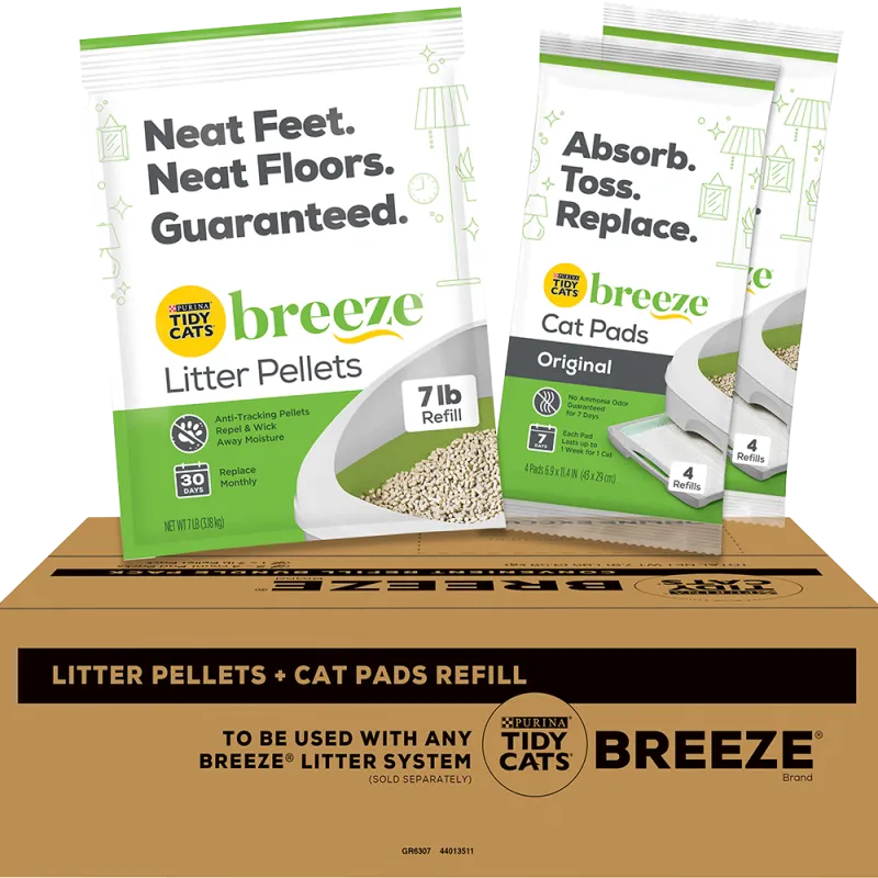 Tidy Cats® Breeze® Cat Pads & Pellets Refill Bundle Pack