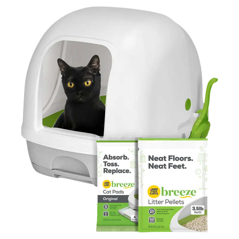 Tidy Cats® Breeze® Hooded Litter Box System