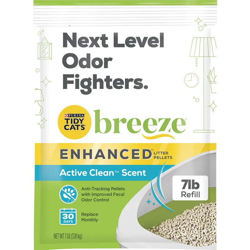 Tidy Cats® Breeze® Enhanced™ Active Clean Scent™ Cat Litter Pellets 