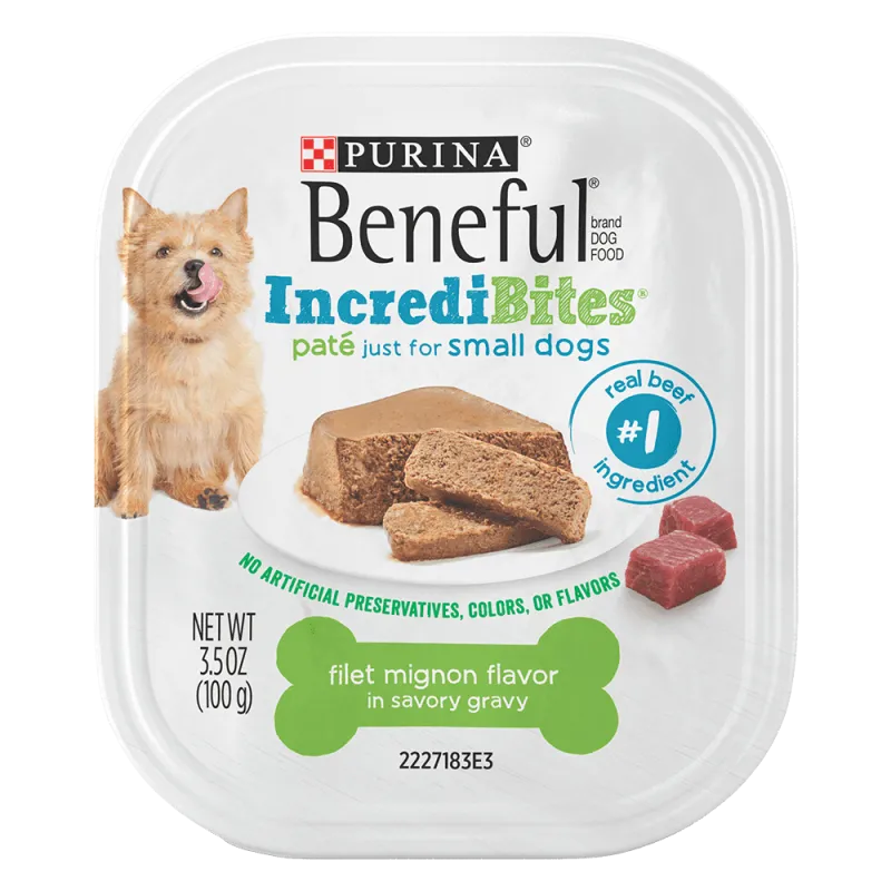 Beneful IncrediBites Paté Filet Mignon Flavor In Savory Gravy - Wet Small Dog Food​