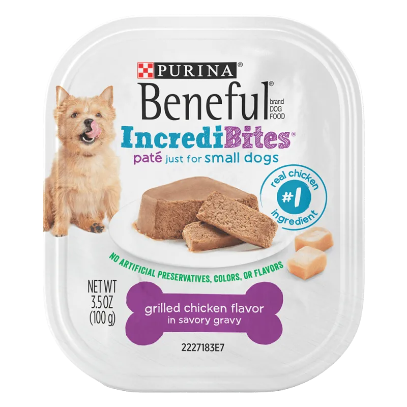 Beneful IncrediBites Paté Grilled Chicken Flavor In Savory Gravy - Wet Small Dog Food​