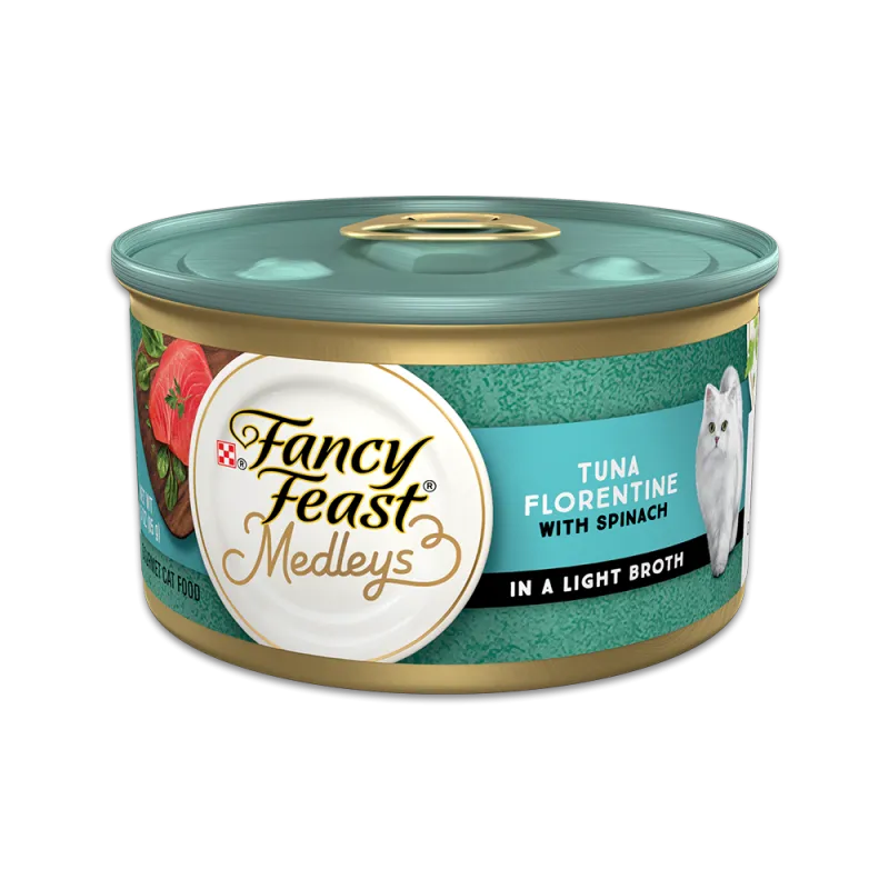 Fancy Feast Medleys Tuna Florentine With Spinach in a Light Broth 