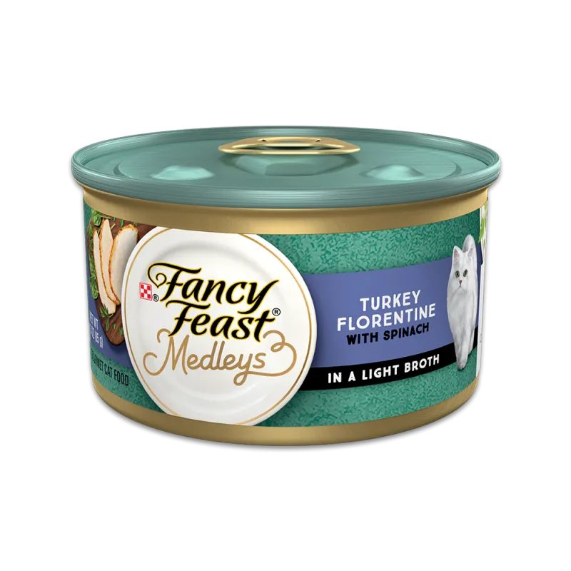 Fancy Feast Medleys Turkey Florentine With Spinach in a Light Broth 