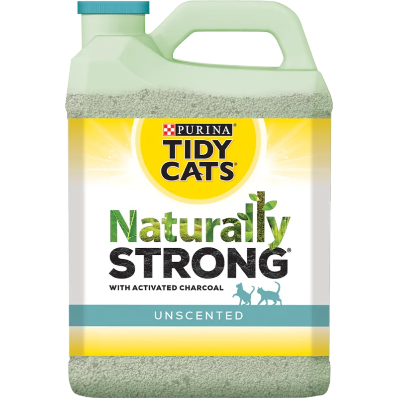 Arena sin perfume para gatos Tiddy Cats® Naturally Strong®