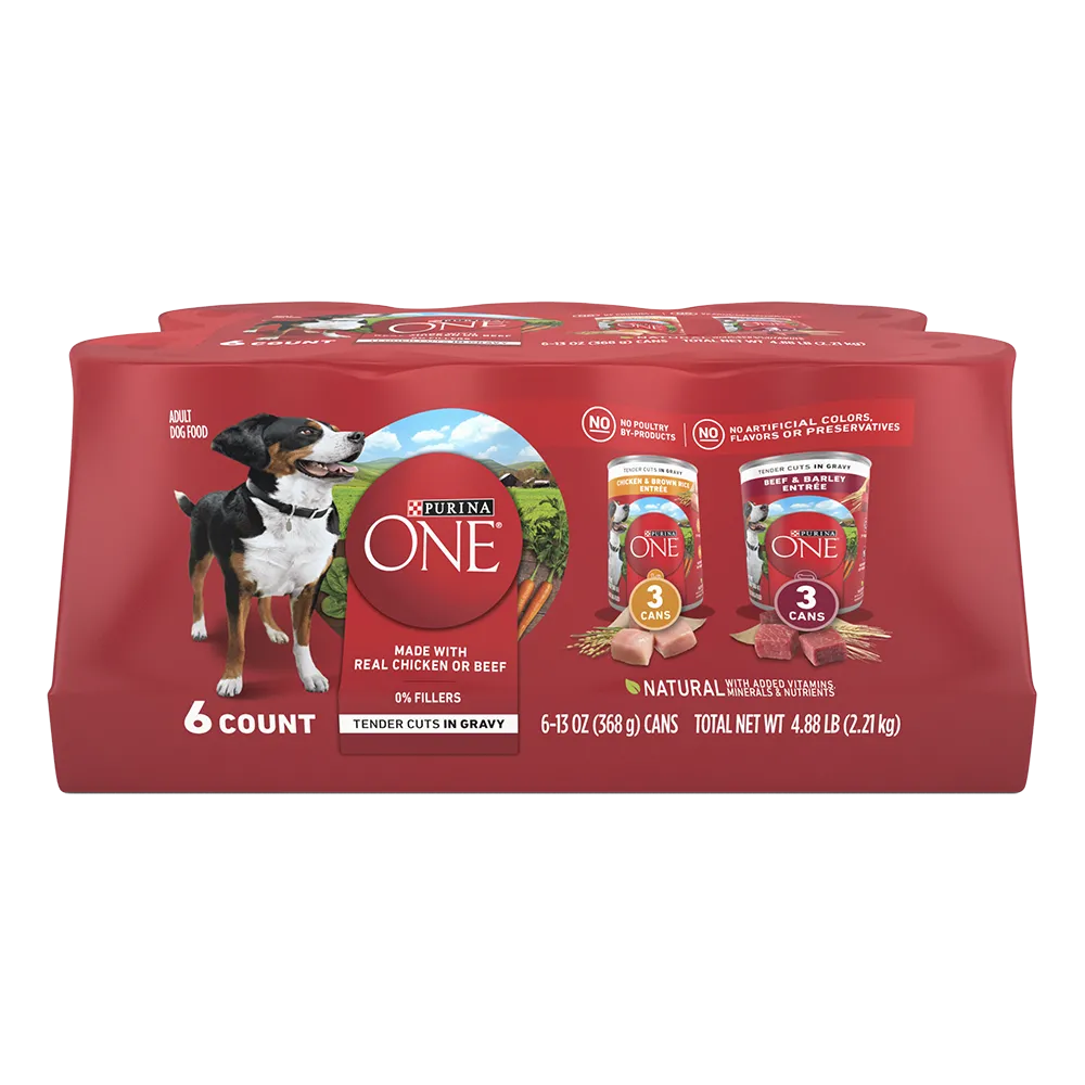 Purina ONE Tender Cuts Variety Pack – Chicken & Beef Wet Dog Food
