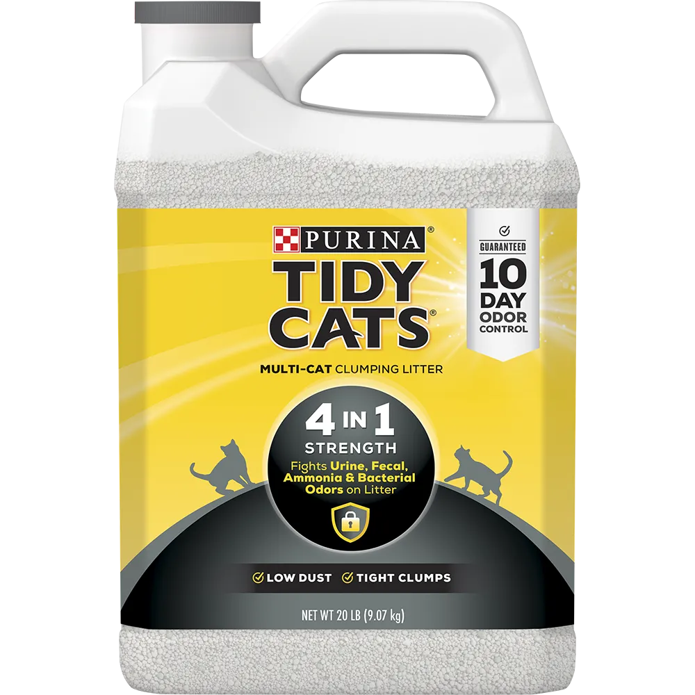 Arena aglomerante para gatos Tidy Cats® 4-in-1 Strength
