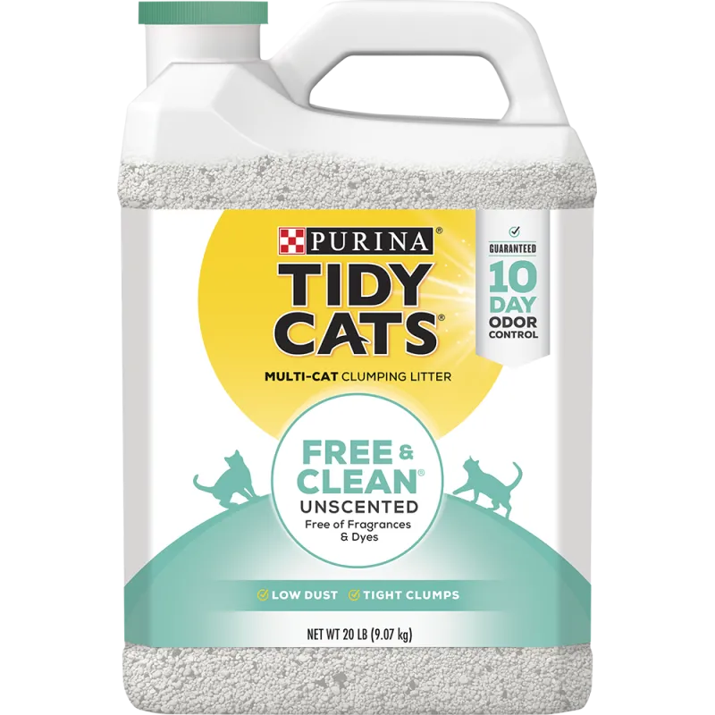 Tidy Cats® Free & Clean® Unscented Clumping Cat Litter