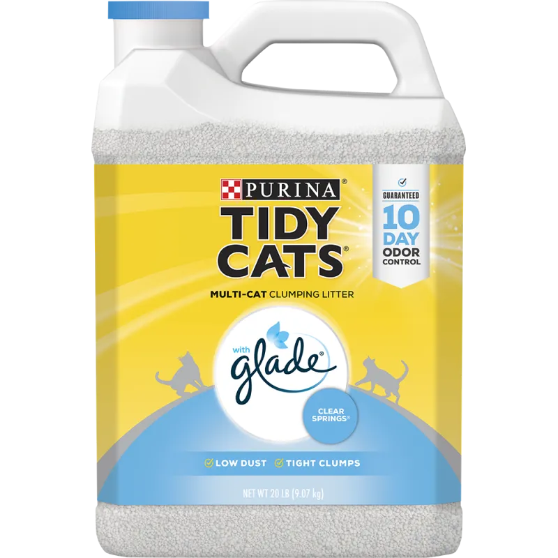 Arena aglomerante para gatos Tidy Cats® con Glade® Clear Springs®