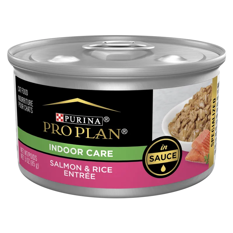 Pro Plan Indoor Grilled Salmon Entrée in Sauce Wet Cat Food
