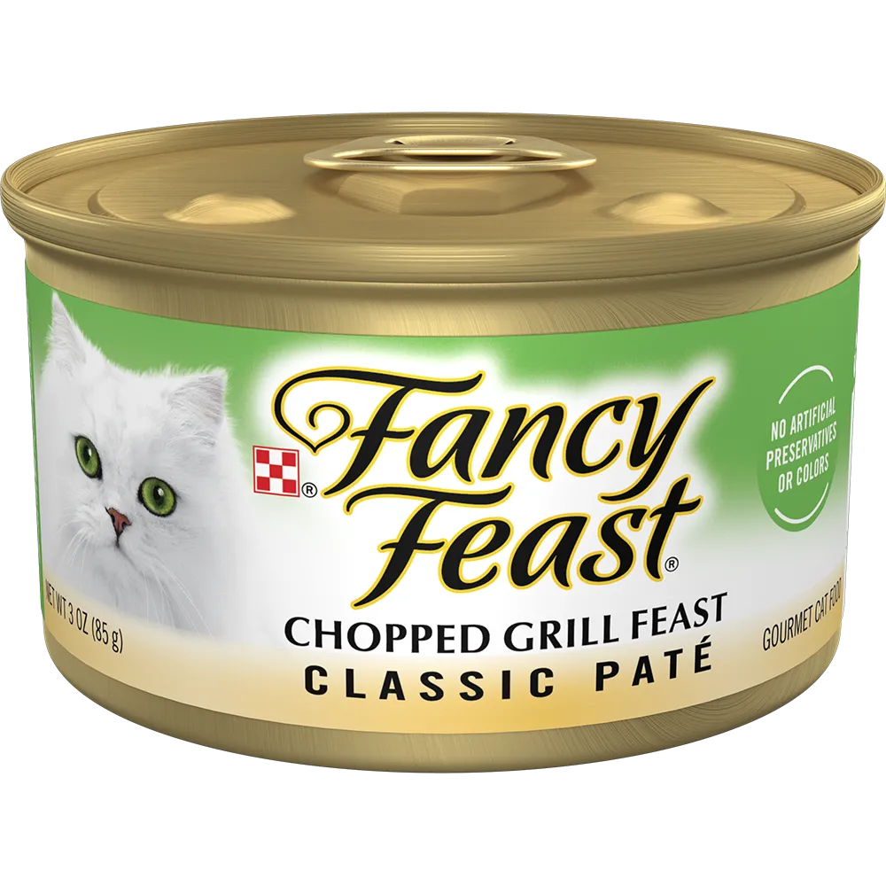 Fancy Feast Classic Paté Chopped Grill Feast Gourmet Wet Cat Food