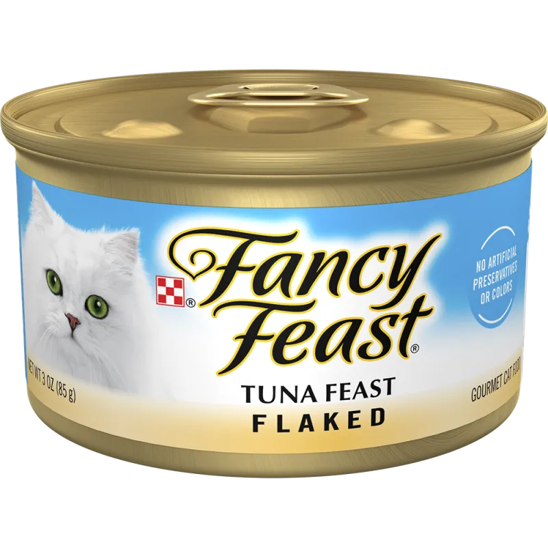 Purina Fancy Feast Wet Cat Food Flaked Tuna Feast