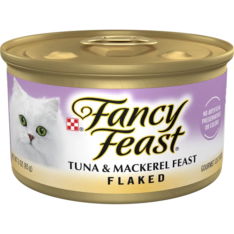 Alimento húmedo para gatos Purina Fancy Feast de atún y caballa desmenuzados