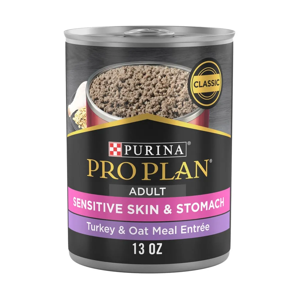 Purina Pro Plan Sensitive Skin & Stomach Wet Dog Food Classic Turkey & Oat Meal Entree 