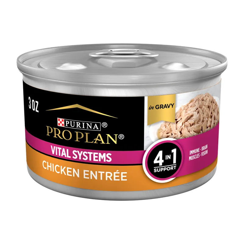 Purina Pro Plan Vital Systems Chicken Entrée in Gravy Cat Food