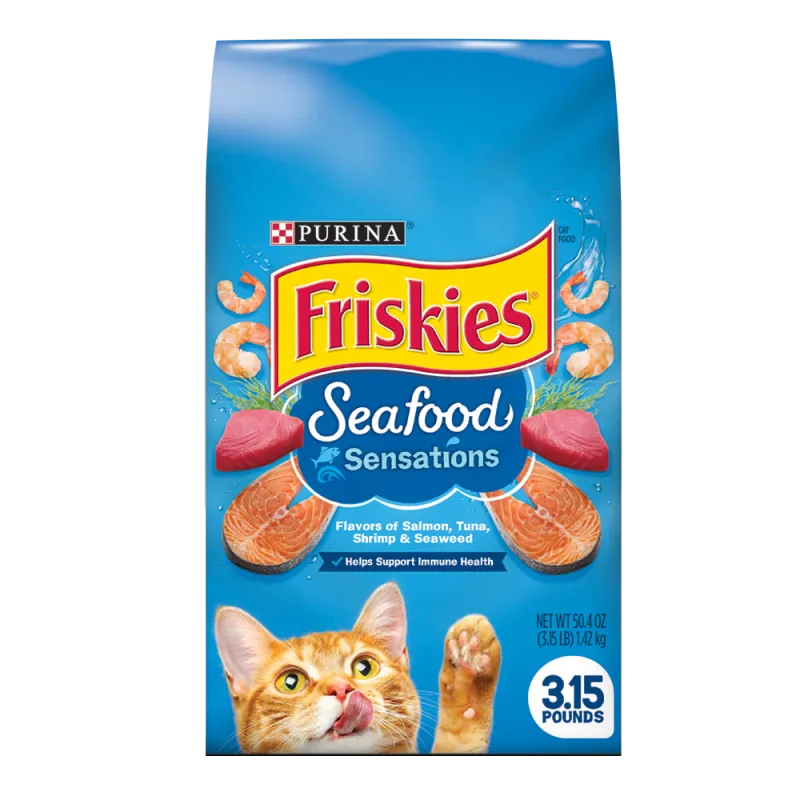 Purina Friskies Gravy Swirlers Trockenfutter Für Erwachsene Katzen – 15 Kg, Huhn & Lachs Mit Soßenspirale