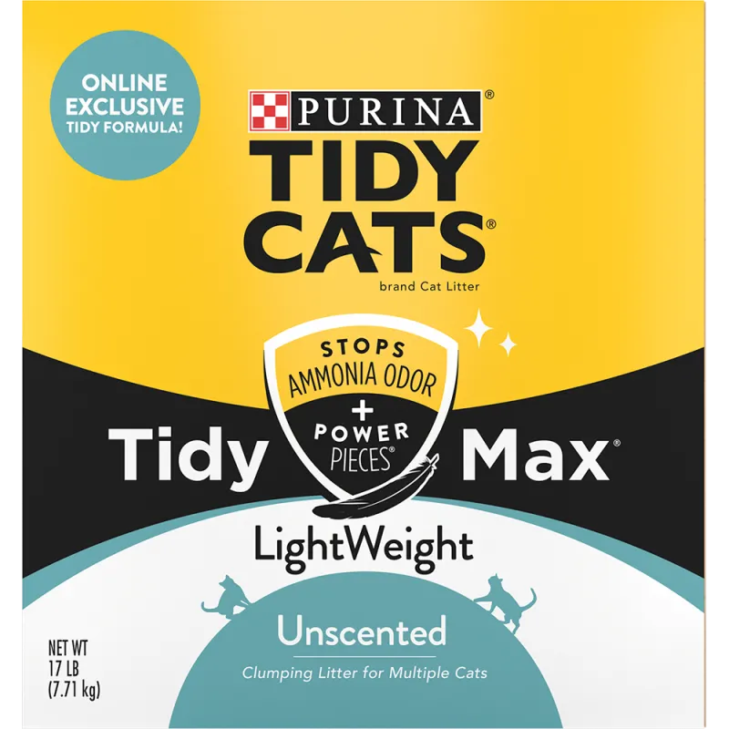 Arena liviana sin perfume para gatos Tidy Cats Max