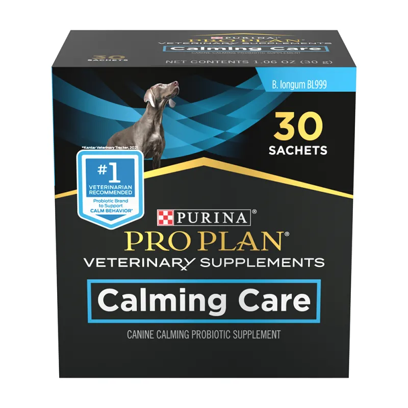 Purina Pro Plan Veterinary Supplements Calming Care Dog Probiotic Anxiety Supplement