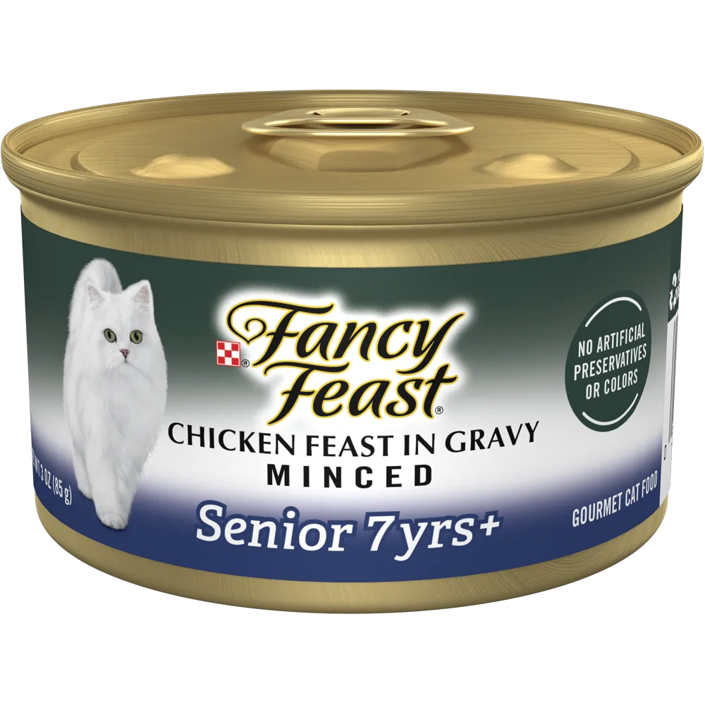 Fancy Feast Senior 7+ Minced Chicken Feast In Gravy