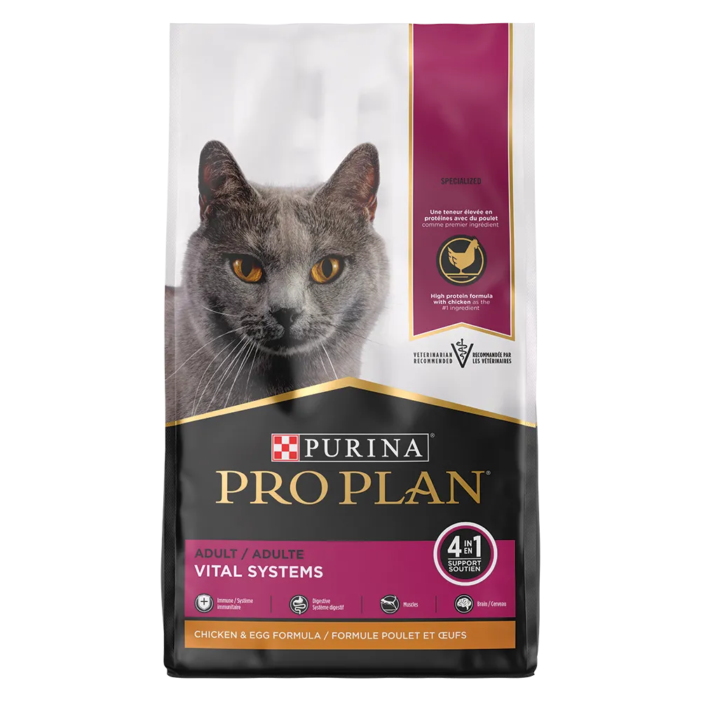 Purina Pro Plan Vital Systems 4-in-1 Chicken and Egg Adult Dry Cat Food