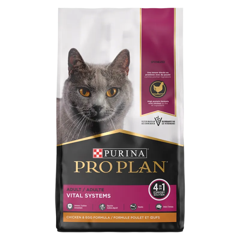 Purina Pro Plan Vital Systems 4-in-1 Chicken and Egg Adult Dry Cat Food