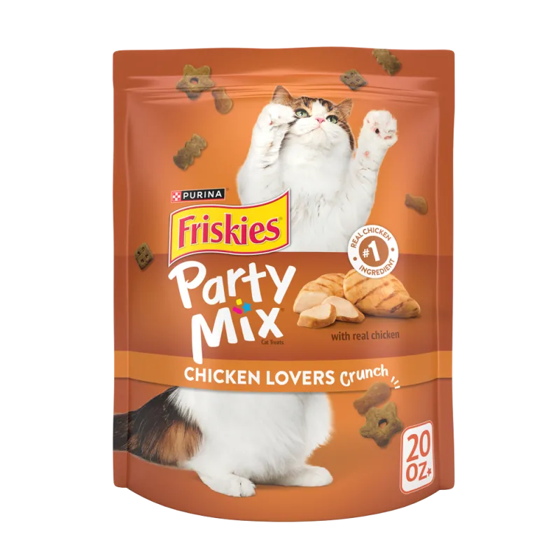 Friskies Party Mix Chicken Lovers Crunch With Real Chicken Cat Treats