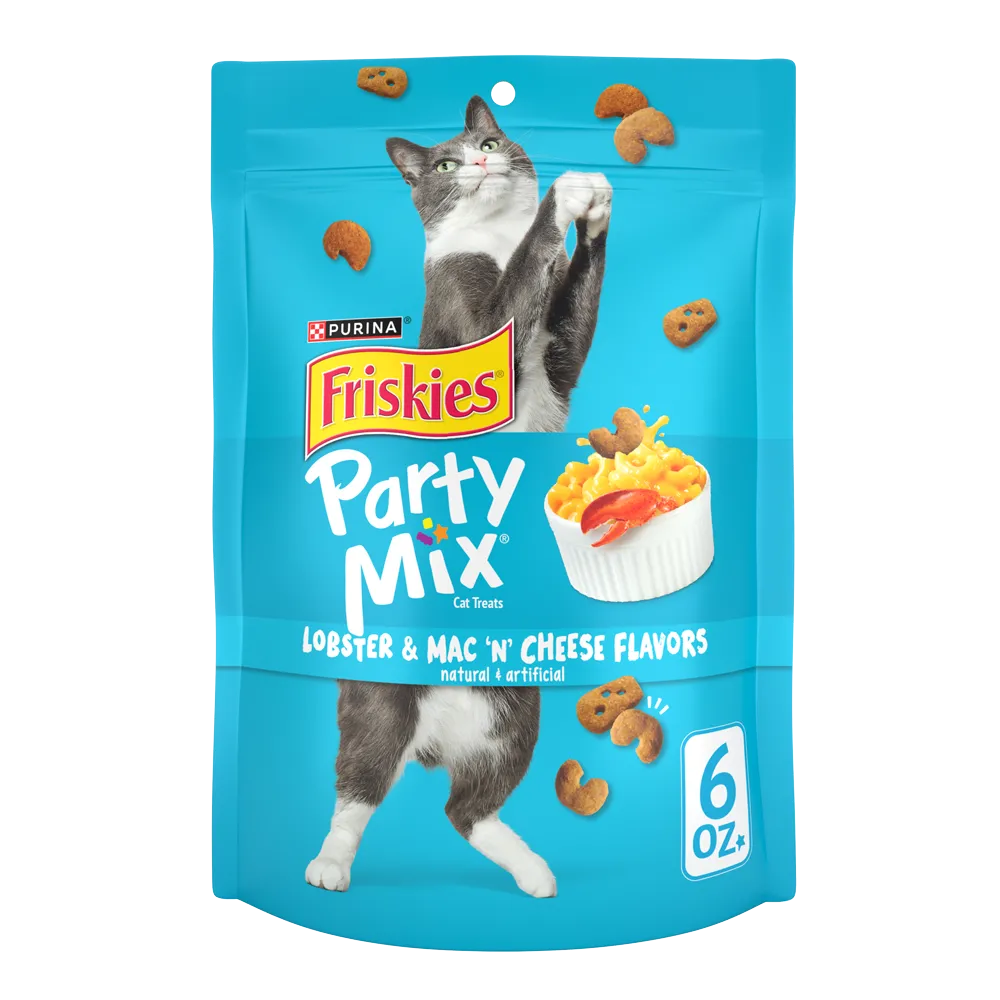 Friskies Party Mix Lobster & Mac ‘N’ Cheese Flavors Cat Treats