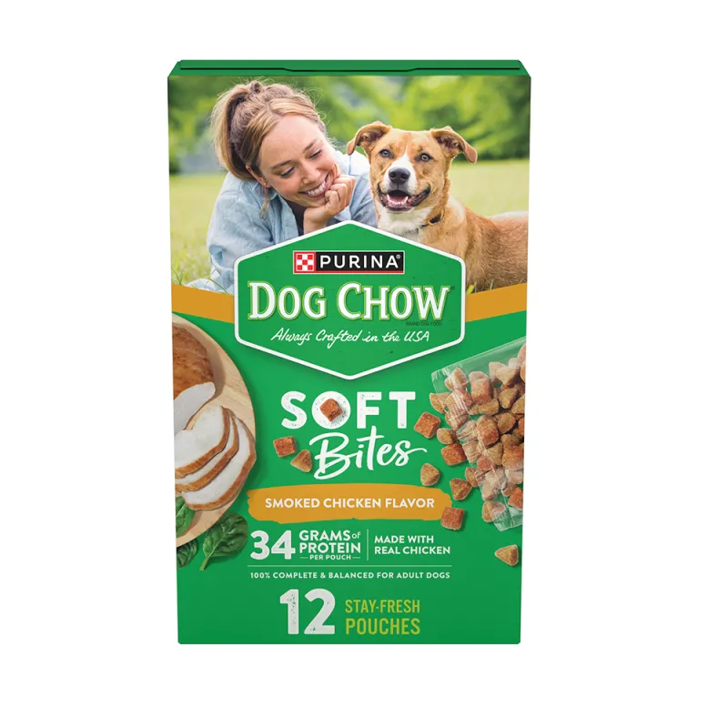 Purina Dog Chow Soft Bites Smoked Chicken Flavor Soft Dog Food