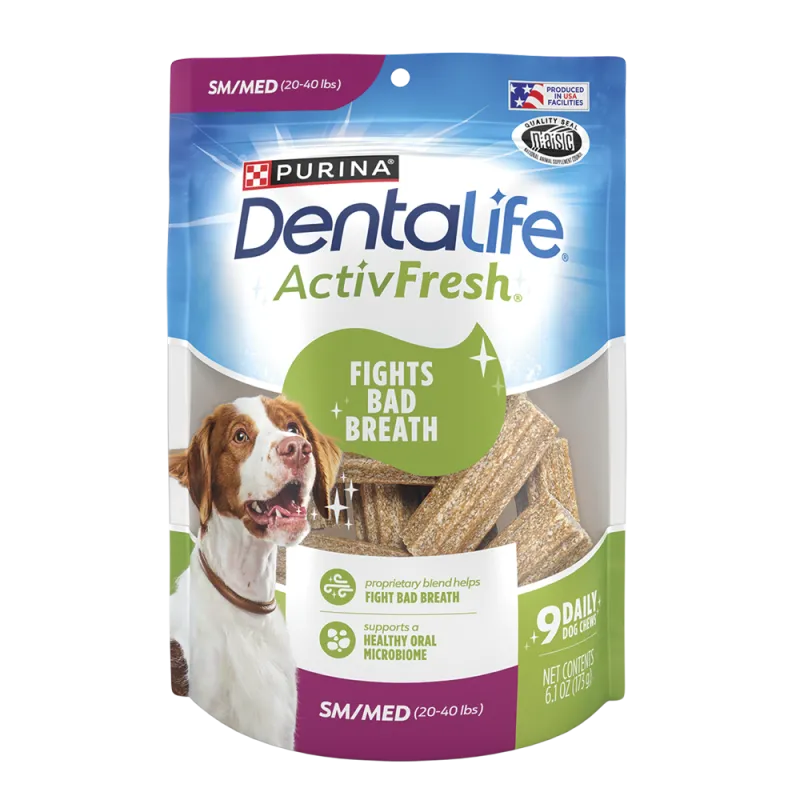 DentaLife ActivFresh Oral Care Chews for Small & Medium Dogs