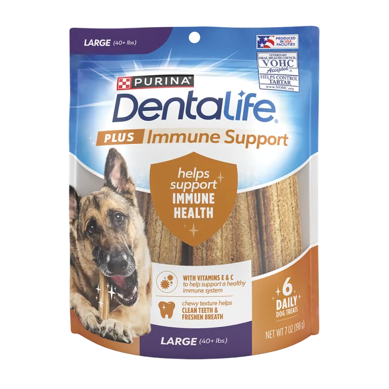 Bocadillos DentaLife Plus Immune Support para perros grandes