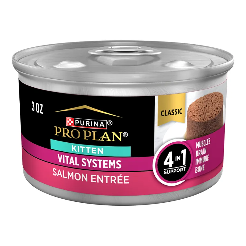 Purina Pro Plan Vital Systems Kitten Salmon Entree Wet Cat Food