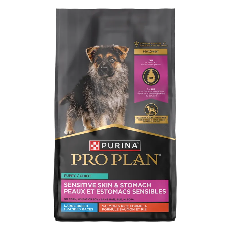 Purina Pro Plan Sensitive Skin and Stomach Puppy Large Breed Salmon & Rice Formula 