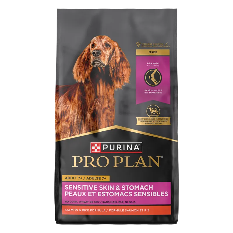 Pro Plan Adult 7+ Sensitive Skin & Stomach Salmon & Rice Senior Dry Dog Food