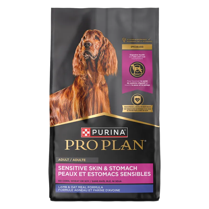 Purina Pro Plan Sensitive Skin & Sensitive Stomach Lamb & Oat Meal Formula 