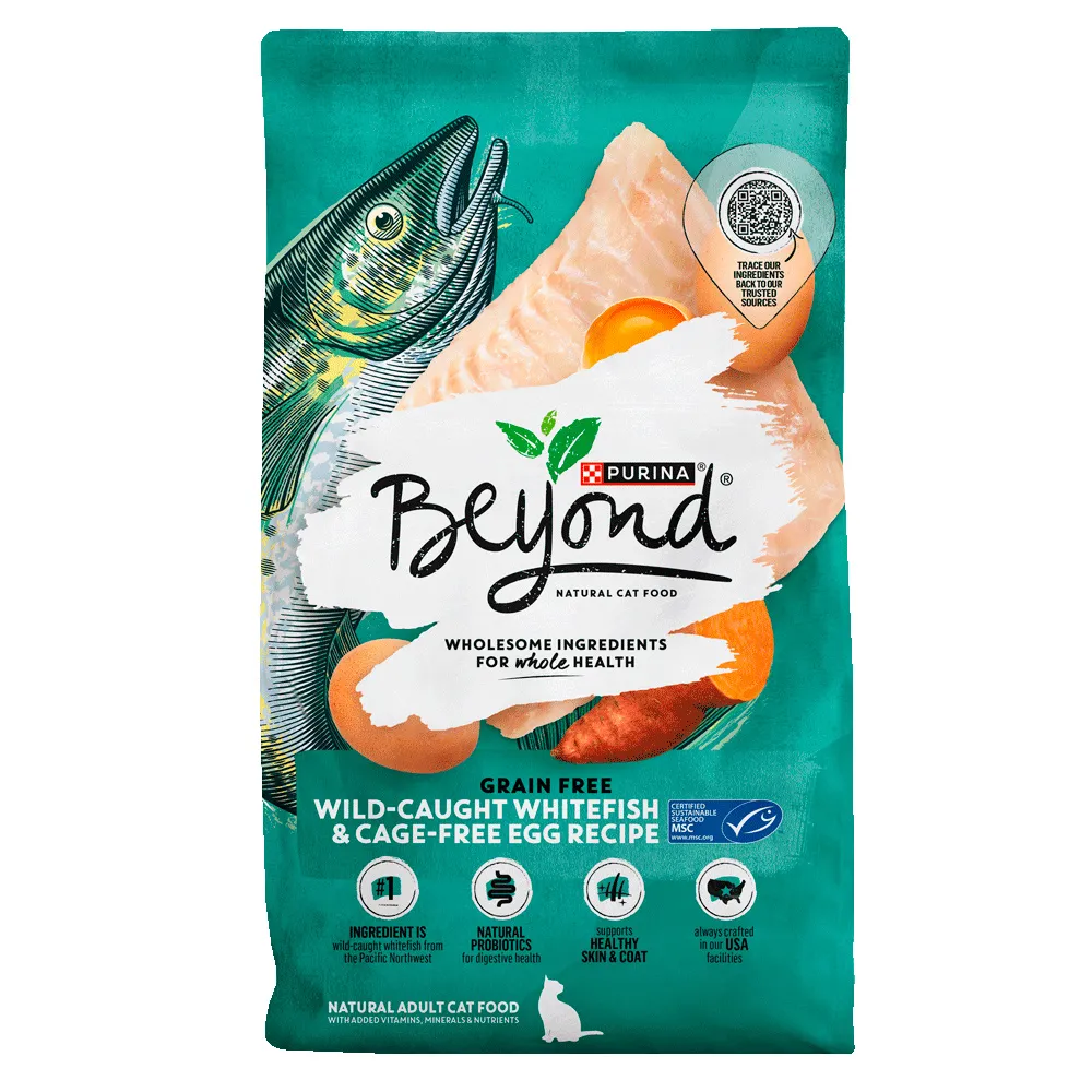 Beyond Simply Grain Free Wild-Caught Whitefish & Cage-Free Egg Recipe Dry Cat Food